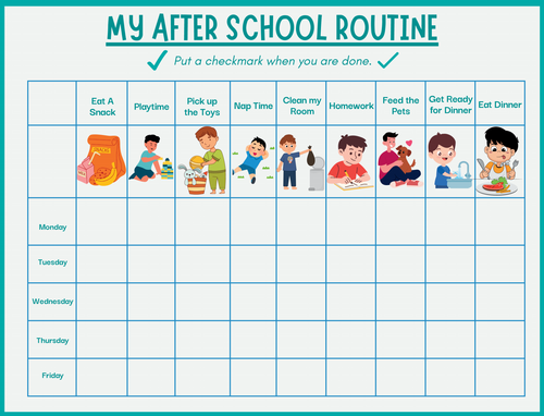 ADHD Daily Routines Age 5-9